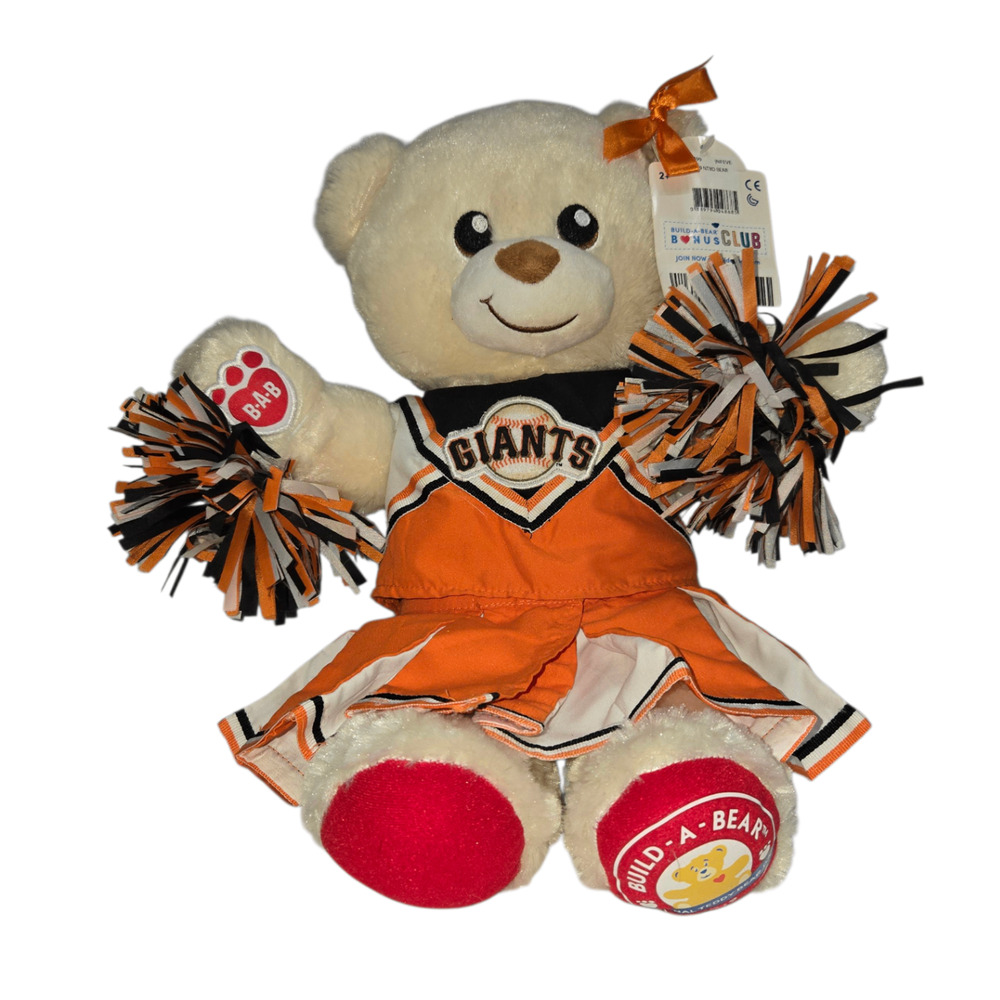 Build-A-Bear San Francisco Giants Cheerleader Bear Plush 15 Inch‎
